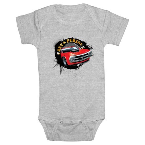 Infant's Fast & Furious Speedy Car Bodysuit - Athletic Heather - 18 Months