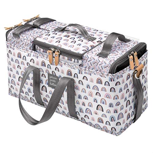 Petunia Pickle Bottom Deluxe Kit, 3-in-1 Grid Caddy Organizer, Lightweight Packing Cubes, Organize Diaper Bag, Stroller, Nursery, Unity