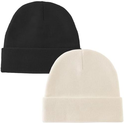 ROYBENS 100% Cotton Baby Beanie Cute Toddler Winter Hat Boys Girls Kids Soft Warm Knit Cuffed Caps Beanies for 0-8 Years