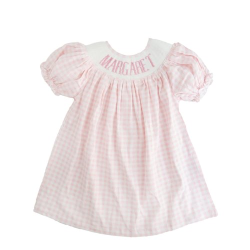 Knit Pink Gingham - Custom Emmie Dress
