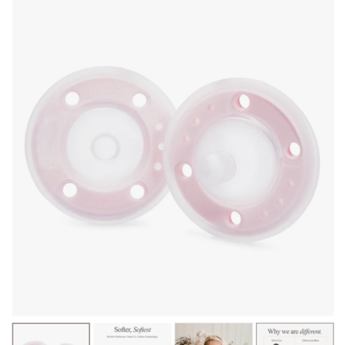 Ninni Pacifier Petal Pink 2 Pack