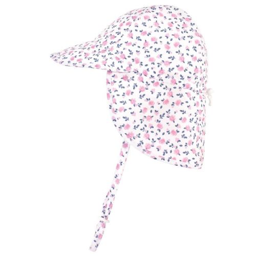 Hudson Baby Infant and Toddler Girl Sun Protection Hat, Berry Floral