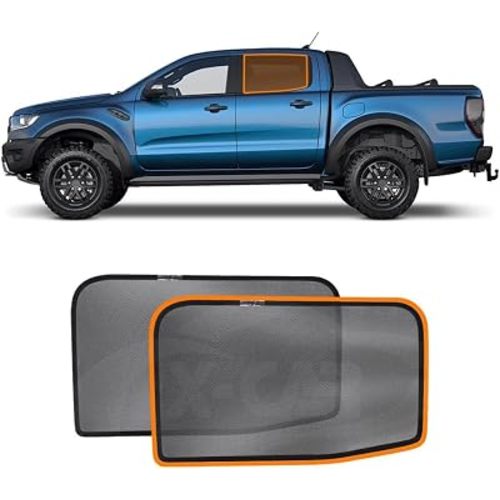 X-CAR Port Rear Window Sun Shade for Ford Ranger 2011-2022 Car Sun Blind Mesh