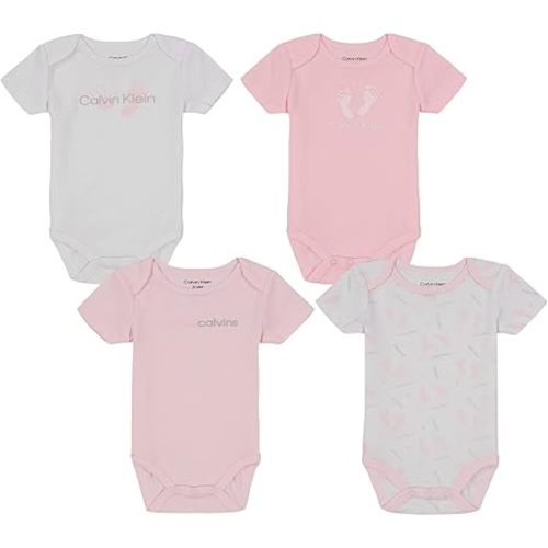 Calvin Klein baby-boys 4 Pieces Pack Bodysuit