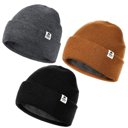 FURTALK Baby Beanie Fleece Lined Toddler Winter Hat Boys Girls Kids Hats | 100% Acrylic with Fleece Lining, Soft, Warm Windproof, Elastic Fit, 0-8 Years, Unisex, Ideal for Daily Wear and Gifting