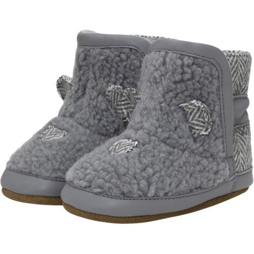 Robeez Baby Girls and Boys Soft Soles Slip-Resistant Crib Boots for Infant and Toddler, 0-24 Months