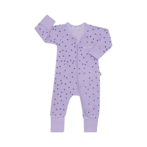Bonds Wondersuit Zip Poodle Ditsy Dot Purple | Baby Bunting AU