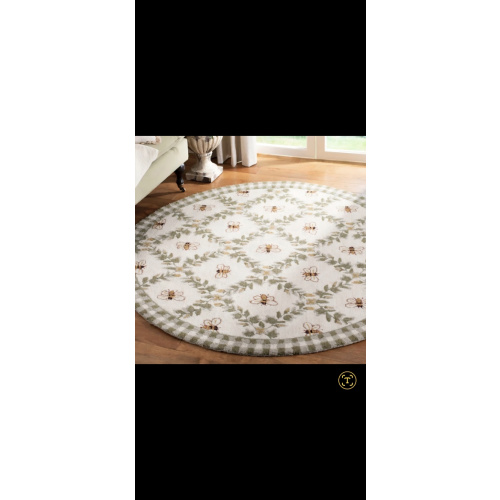 Elara Floral Handmade Wool Area Rug
