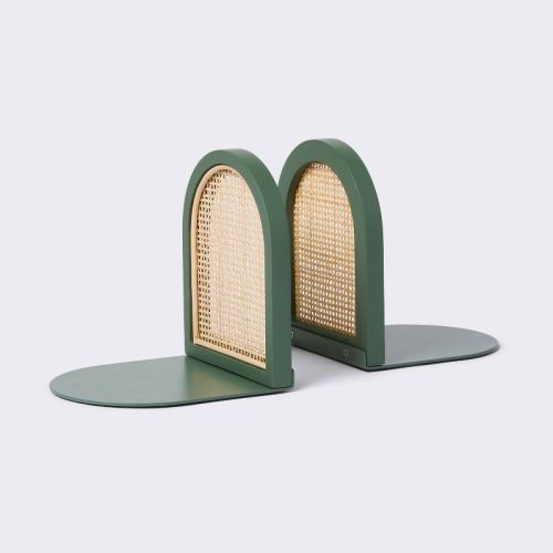 Arched Woven Bookends - Sage Green - Cloud Island™