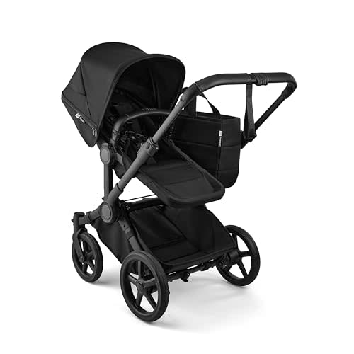 Bugaboo Donkey 6 Single-to-Double Convertible Stroller - Heritage Black | Side-by-side design, newborn and toddler use, XL storage basket, one-hand steering