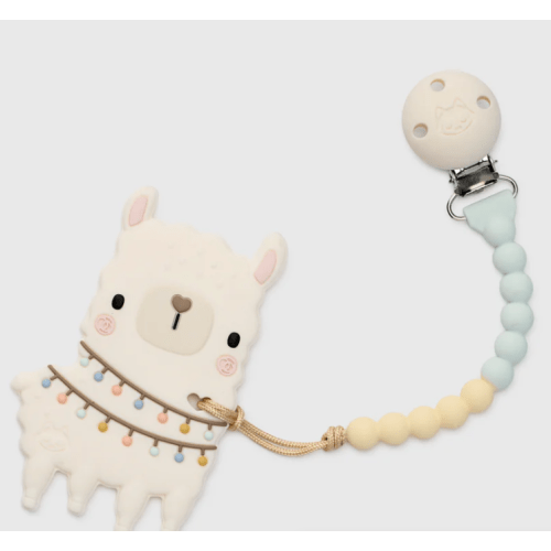 OneC™ Silicone Clip Teether Set - Llama