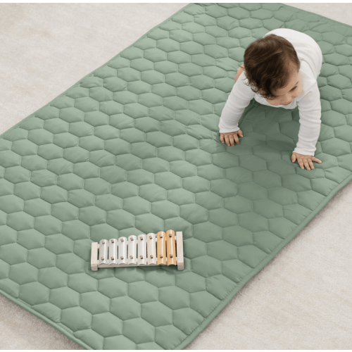 Play Mat with Non-Slip Bottom in Fern (Rectangle 36" x 60")