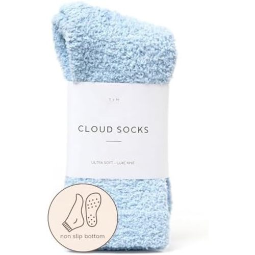 Unboxme Nonslip Warm & Cozy Ultra-Luxe Cloud Sock for Women & Men - Super Soft Luxurious Fabric Sleep Socks