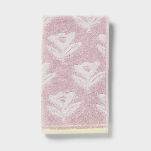 Floral Kids' Hand Towel Purple - Pillowfort™