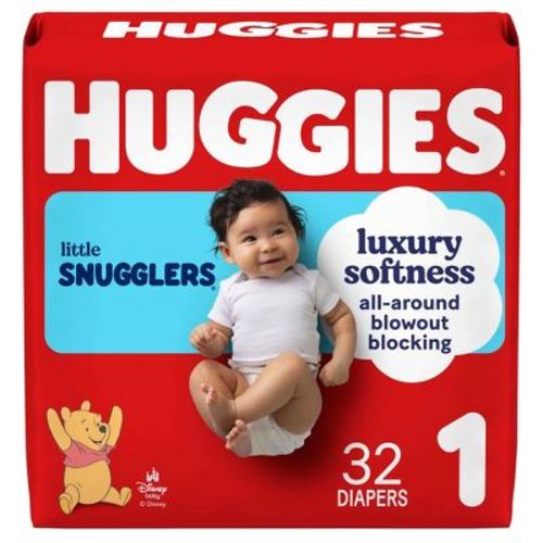 Huggies Little Snugglers Gentle Protection Diapers - Size 1 - 32ct