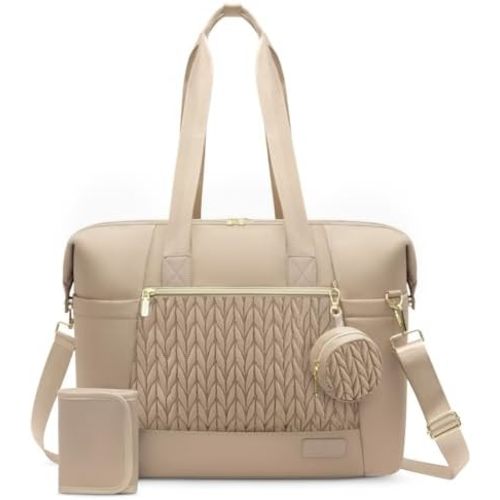 LOVEVOOK Diaper Bag Tote, Large Baby Diaper Bag Waterproof Travel Diaper Tote with Changing Pad