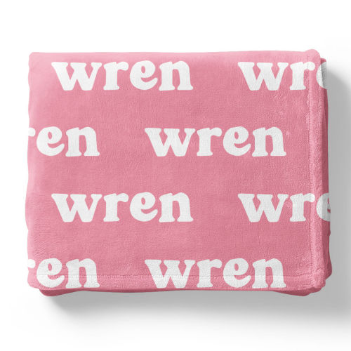 Perfectly Pink Personalized Color Blanket