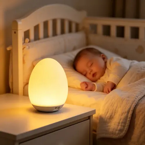 Portable Egg Night Light for Kids,Babies, Rechargeable Tap Light with 7 RGB Colors,Touch Control Adjustable Rgb Lighting - TikTok Shop