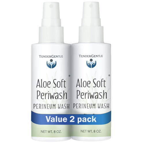 Tender Gentle Perineal Spray - 8 oz Rinse [2 Pack] Free Perineum Wash - Peri Wash - Cleanses and Soothes - With Aloe Vera Extract