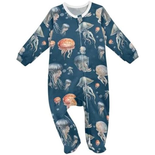 vvfelixl Halloween Pumpkins Orange Lantern Baby Sleepers For Girl Boys Newborn Baby Play One-Piece Footies For 0-24 Months