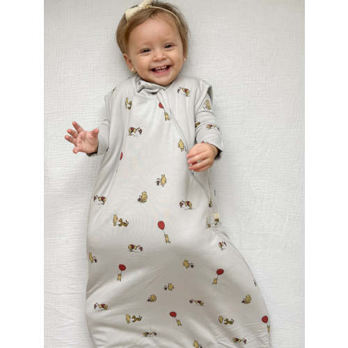 Teddies Light Blue 2.5 TOG Bamboo Viscose Sleep Sack | günamüna