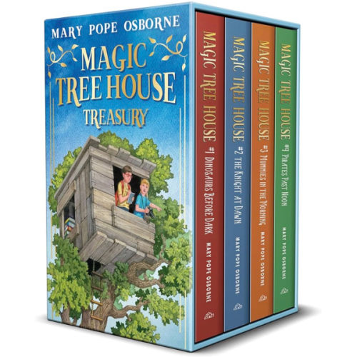 Magic Tree House Boxed Set, Books 1-4: Dinosaurs Before Dark, The Knight at Dawn, Mummies in the Morning, and Pirates Past Noon
