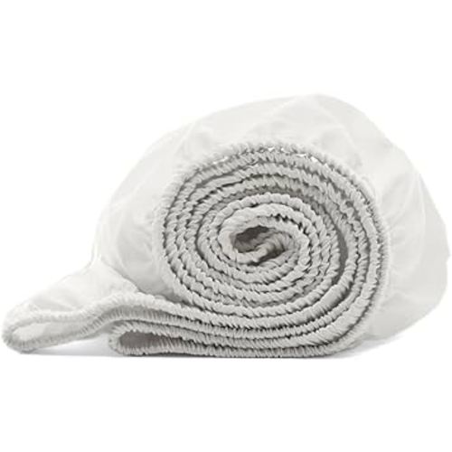 Boll & Branch Signature Hemmed Fitted Baby Crib Sheet for Boys and Girls - One Size, White - Toxin-Free, Soft, 100% Organic Cotton - Top-Stitched Elastic Band, Secure Fit for Standard Cribs