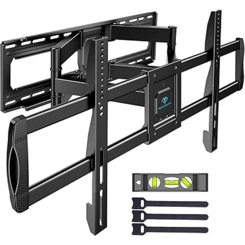 PERLESMITH Full Motion TV Wall Mount for 42”-97” TVs up to 165lbs, TV Mount Bracket with Dual Articulating Arms Swivel Tilt Extension, Max VESA 800x400mm, Fits 16”18” to 24" Studs, PSXFK1