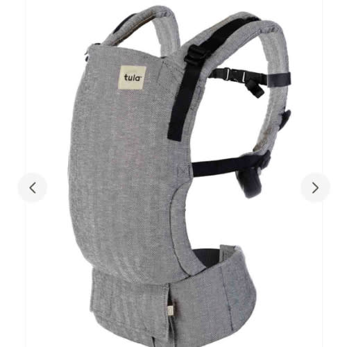 Natural Linen Baby Carrier - Free-To-Grow Ash Grey – Baby Tula – Baby Tula US