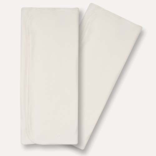 Nora's Nursery 3 Layer Cotton Prefold 2 Pack with Snaps - 3 Layer Cotton Prefold 2 Pack with Snaps