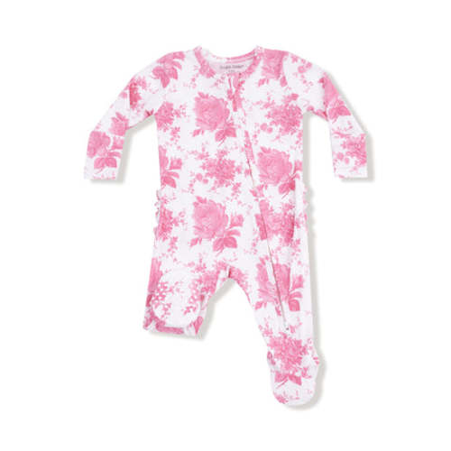 2 Way Zipper Ruffle Back Footie