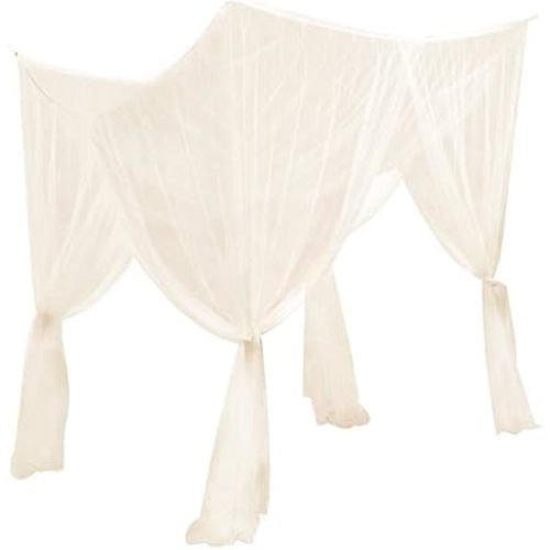 Ochine 4 Corners Post Canopy Bed Curtains Bed Canopies Drapes Mosquito Nets Bedroom Decoration Accessories for Girls Adults