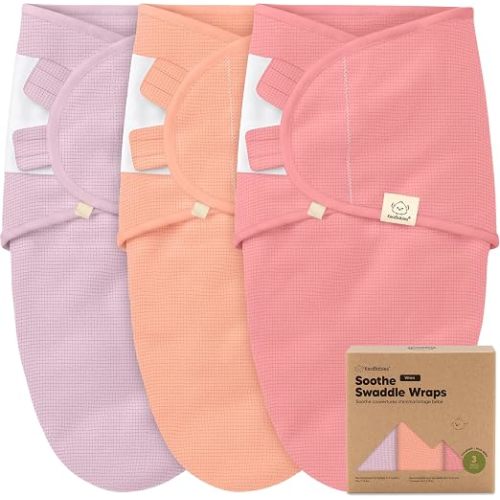 3-Pack Organic Swaddles for Newborns, Baby Swaddles 0-3 Months (Vivacious)