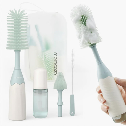 Momcozy Innovative Push-Press Design Bottle Brush Kit