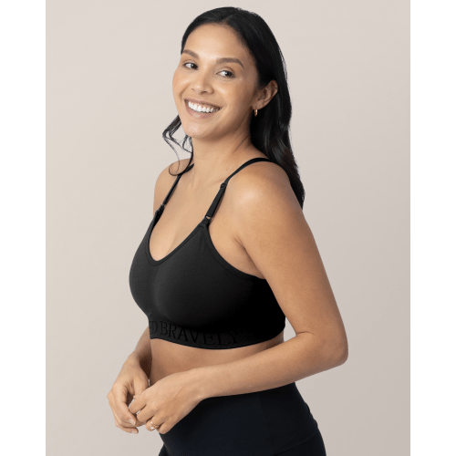 Sublime® Hands-Free Pumping & Nursing Sports Bra | Black - Kindred Bravely