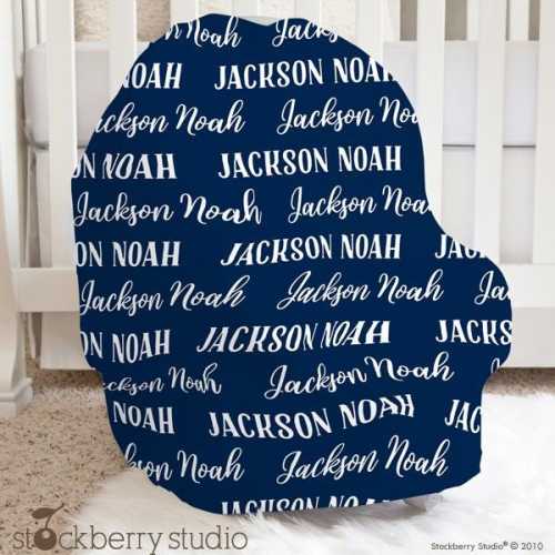 Baby Car Seat Cover Personalized Boy Nursing Wrap Nursing Cover Girl Stretchy Carseat Shopping Cart Cover Stroller Cover Gift
