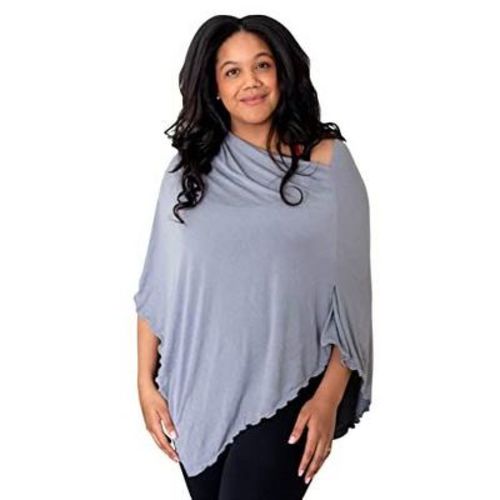 Nursing Cover for Breastfeeding, Multi-Use Shawl, Grey