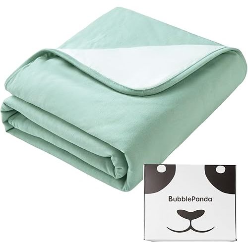 BubblePanda Rayon Made from Bamboo Baby Blanket for Boys Girls Neutral Soft Crib Blanket Toddler Quilt Comforter Newborn Nursery 30 x 40 Inch Green