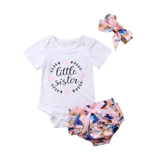 Newborn Infant Baby Girls Outfit Clothes Tops Romper Jumpsuit Bodysuit+Pants Set - Newborn Infant Baby Girls Outfit Clothes Tops Romper Jumpsuit Bodysuit+Pants Set