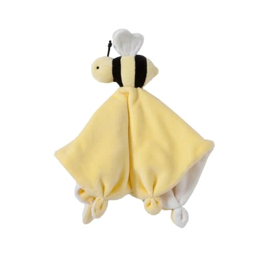 Burt's Bees Baby Hold Me Bee Plush Toy Lovey Stuffed Security Blanket | Organic Velour Shell & Polyester Filling, Soft Comfort Toy for Infants, Machine Washable, Sunshine Bee Lovey Size 12x12x3 In