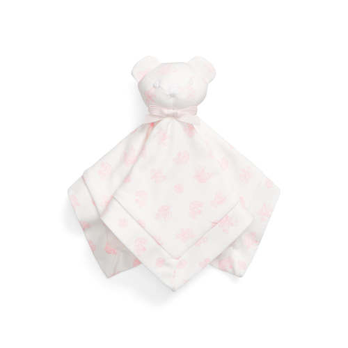 Organic Cotton Interlock Bear Lovey Blanket | Over The Moon