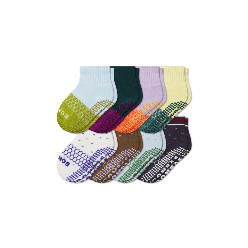 Toddler Gripper Calf Sock 8-Pack