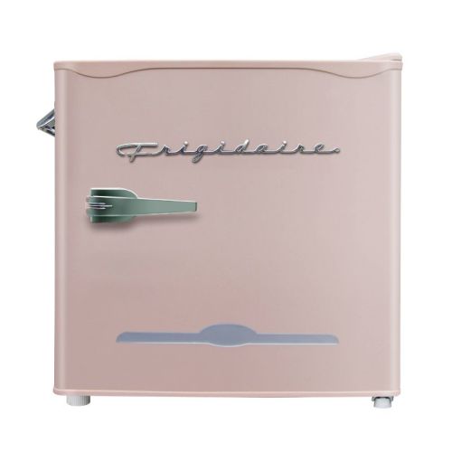 Frigidaire 1.6 cu ft Retro Fridge With Side Bottle Opener Coral: Compact Mini Refrigerator, Manual Defrost, 1 Year Warranty