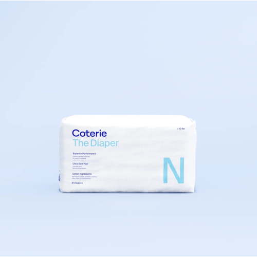 Coterie Baby Diapers, Size New Born (N)