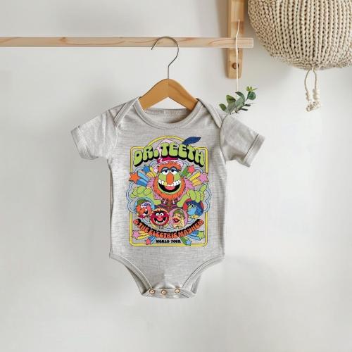 Dr. Teeth & The Electric Mayhem Baby Bodysuit – Colorful Infant Muppets Onesie, 3-24 Months, Vintage Rock Band Baby Shower Gift