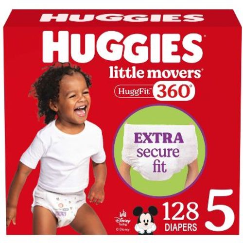 Huggies Little Movers 360 Pull On Diapers - Size 5 - 128ct