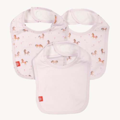 purple rein modal magnetic stay dry infant bib 3-pack – Magnetic Me