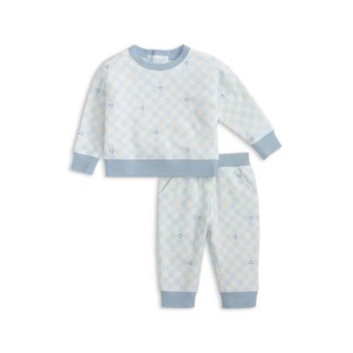Boys' Checkerboard Brushed Fleece Sweatshirt & Pants Set - Baby, Little Kid