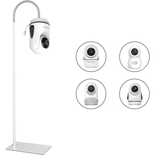 HelloBaby Baby Monitor Mount for HB6550/HB6560/HB6339/HB6363/HB65/HB40,Floor Stand for All Hello Baby Monitors, Height Adjustable 76-148cm/30-58inch, 1.76kg Sturdy Base Camera Mount,No Wall Damage