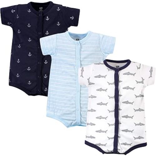 Hudson Baby Unisex Cotton Rompers